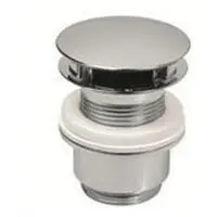 Plieger designplug zonder overloop 63mmx5/4 voor bodemdikte 45 60mm chroom