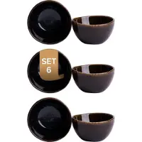 Palmer - Eccentric - Schaal - Kom - 6 stuks - 10 cl - ø 7,5 cm - Blauw - Stoneware - Bordenset