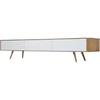 Gazzda Ena lowboard houten tv meubel naturel 225 x 42 cm