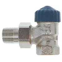 Heimeier radiator afsluiter eenpijps 1/2 haaks