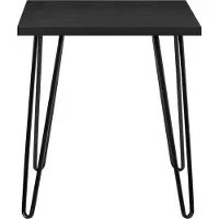 Dorel Home Owen-Eindtafel - Vierkant - Zwart