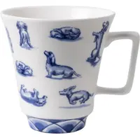 Heinen Delfts Blauw Mok Nhaan Blauw / Wit D 10 H 10 Cm