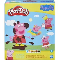 Play-Doh Peppa Pig Stylin' Set - Peppa Pig Speelgoed met 9 Blikken en 11 Gereedschappen voor Kinderen van 3 Jaar en Ouder
