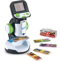 Vtech Mijn Interactieve Video Microscoop voor Kinderen - Educatief & Interactief Speelgoed - Maak Kennis met de Microscopisch Kleine Wereld - Cadeau - Vanaf 7 Jaar