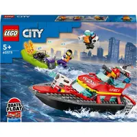 LEGO CITY 60373 Reddingsboot van de brandweer