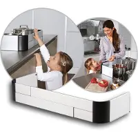 Reer Fornuisbeschermer - 57-91x26 cm - Aluminium - - OneSize - Sloten