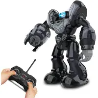 Silverlit Robot Robo Blast zwart - Bestuurbare Speelgoedrobot met schietende vuist - 34 cm hoog