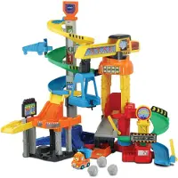 Vtech Toet Toet Auto's Mega Bouwplaats Speelset - Met Speelgoed Auto - Educatief en Interactief Baby speelgoed - Cadeau - Vanaf 1 tot 5 Jaar
