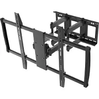 Macleans VESA monitor-/TV-beugel voor schermen/tv's van 60-100 inch, kantelbaar, 80 kg draagvermogen, zwart