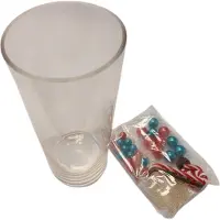 HBX natural living Vaas Met Deco Waterparels X-mas Cheer Verschillende verschillende Keramiek HBX
