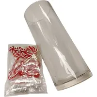 HBX natural living Vaas Met Waterparels En Candy H25cm Rood rood Keramiek Vaas