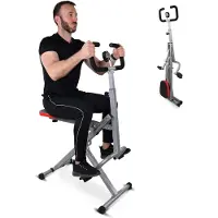 Mobiclinic VitalFit - Body Crunch - Fitnessapparaat - AB Squat - Buikmachine - Krachtstation - Gewichtsbank - Bodybuilding uitrusting - AB Trainer - Inklapbaar - Verstelbaar stuur - Staal - Tot 100kg