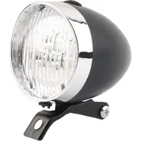 HBS Koplamp Fiets Classic Zwart - Fietsverlichting - Classic - 3 Leds - Zwart