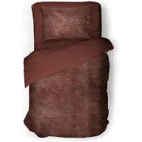 Eleganzzz Dekbedovertrek Flanel Fleece - rose brown 140x200/220cm
