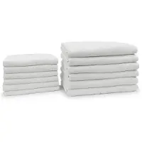 Eleganzzz Badgoedset 100% Katoen - white - 12-delig