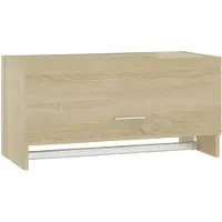 The Living Store De Living Store garderobekast Sonoma-eik, 70x32,5x35 cm, gemaakt van houtvezel