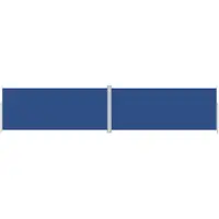 The Living Store De Living Store uitrolbare zonnescherm, blauw, 220x1000 cm