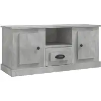 The Living Store Televisiekast - Betongrijs - 100 x 35.5 x 45 cm - Trendy ontwerp