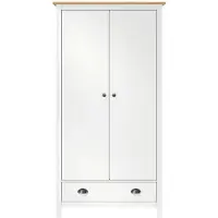 The Living Store Hill Linnenkast - 89 x 50 x 170 cm - Massief grenenhout