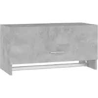 The Living Store De Living Store garderobekast, betonkleur, 70x32,5x35 cm, gemaakt van houtvezel