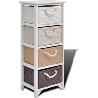 The Living Store De Living Store ladekast met 4 laden, van hout