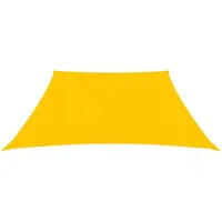 The Living Store Schaduwdoek HDPE - 3/4 x 2 m - Geel