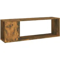 The Living Store tv-meubel - gerookt eiken - afmetingen- 100 x 24 x 32 cm - praktisch materiaal