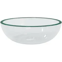 The Living Store Wastafel Badkamer - 35 x 12 cm - Gehard glas