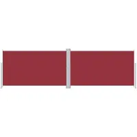 The Living Store Zijluifel Groot - 180 x (0 - 600) cm - Rood - Polyester