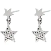 Yehwang Oorbel ster hammerd zilver 0287716-101