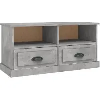 The Living Store TV-meubel - Betongrijs - 93 x 35.5 x 45 cm - Praktisch ontwerp