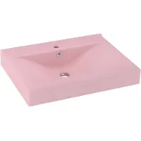 The Living Store De Living Store: Luxe wastafel met kraangat, matroze kleur, 60x46 cm, keramiek