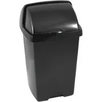 Addis Afvalbak 'Nox' - Roll Top Prullenbak - 25 liter - Zwart