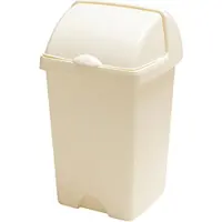 Addis Afvalbak 'Nox' - Roll Top Prullenbak - 25 liter - Crème