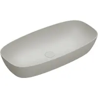 Catalano Alvea Opzetwastafel 80x40cm - Mat Cemento - Keramiek - 8058647591070 - Rechthoekig - Wastafels, Opzetwastafels