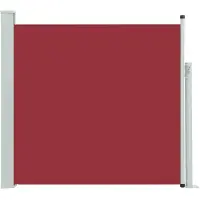 The Living Store De Living Store uitschuifbare zonnescherm, 170x300 cm, rood