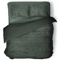 Eleganzzz Dekbedovertrek Teddy Pluche - bottle green 240x200/220cm