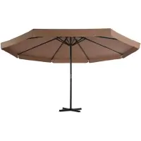 The Living Store Tuinparasol - Hangend - 500 x 385 cm - Taupe