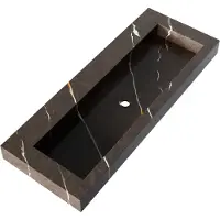 Brauer Coral Wastafel 120x46cm Artificial Marble - Zonder Kraangat - Copper Brown - 8720724503848 - Rechthoekig - Wastafels, Meubelwastafels