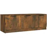 The Living Store TV-kast - Klassiek - Tv-meubel - Afmetingen- 102 x 35 x 36.5 cm - Kleur- Gerookt eiken
