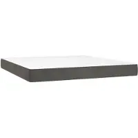 The Living Store De Living Store tasveer kernmatras, donkergrijs, 160x200x20 cm, fluweel
