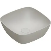 Catalano Alvea Opzetwastafel 40x40cm - Mat Cemento - Keramiek - 8058647591353 - Vierkant - Wastafels, Opzetwastafels
