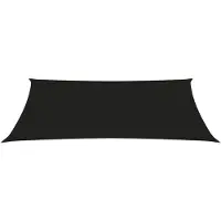 The Living Store Zonnezeil Oxford Stof - 2 x 5 m - Zwart UV-bestendig