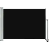 The Living Store Zijscherm - polyester - 80 x 0-300 cm - uv- en waterbestendig
