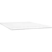 The Living Store Dekmatras Topper - 160 x 200 x 5 cm - Huidvriendelijke Stof - Optimale Ondersteuning - Wasbaar