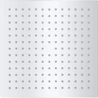 The Living Store Douchekop Vierkant 25x25 cm - RVS - Anti-kalksproeiers - 168 sproeigaten