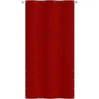 The Living Store Living Store Balkonafscherming, rood, 120x240 cm, gemaakt van Oxford-stof