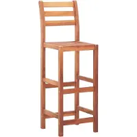 The Living Store De Living Store barkruk, 4 stuks, gemaakt van massief acaciahout