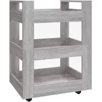 The Living Store Keukentrolley - Groentetrolley - 60 x 45 x 80 cm - Duurzaam bewerkt hout