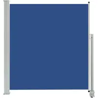 The Living Store De Living Store uitschuifbare zonnescherm, 140 x 300 cm, blauw